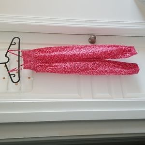 H&M girl romper with flower pattern size 6-7